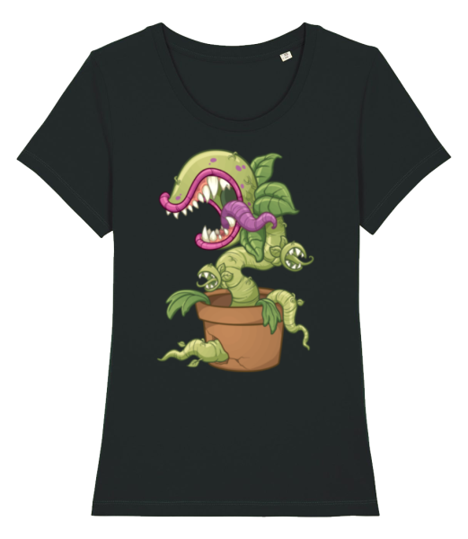 Bad Plant Comic - Camiseta ecológica para mujer Stanley Stella - Negro - delante