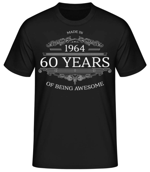 Made In 1964 - Camiseta básica para hombre - Negro - delante