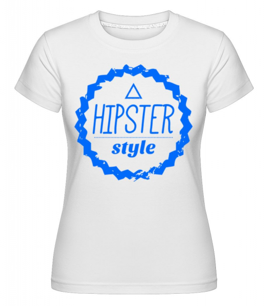 Hipster Style Logo - Shirtinator Frauen T-Shirt - Weiß - Vorne