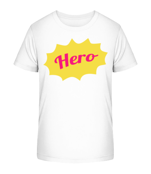 Hero Icon - Camiseta ecológica para niños Stanley Stella - Blanco - delante
