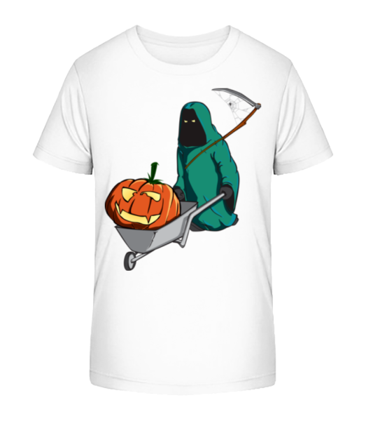 Halloween Grim Reaper - Camiseta ecológica para niños Stanley Stella - Blanco - delante