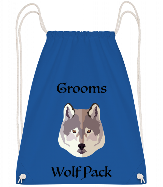 Grooms Wolf Pack - Turnbeutel - Royalblau - Vorn