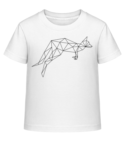 Polygon Kangaroo - Camiseta Shirtinator para niños - Blanco - delante