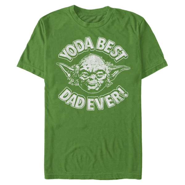Star Wars - Yoda Best - Día del Padre - Hombres Camiseta - Verde irlandés - delante