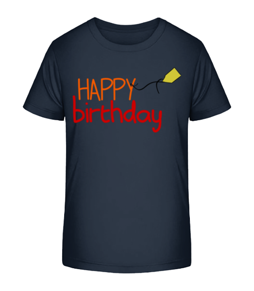 Happy Birthday - Camiseta ecológica para niños Stanley Stella - Marino - delante