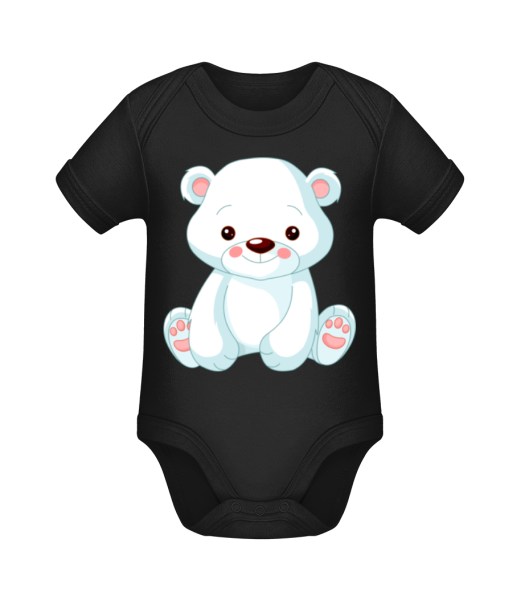 Sweet Polar Bear - Body ecológico para bebé - Negro - delante