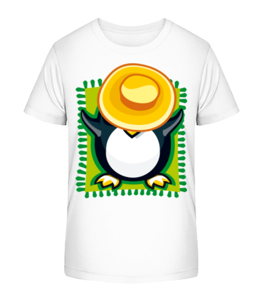 Penguin Sunbath - Camiseta ecológica para niños Stanley Stella - Blanco - delante