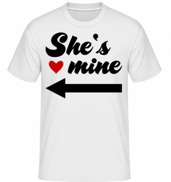 She Is Mine - Shirtinator Männer T-Shirt - Weiß - Vorn