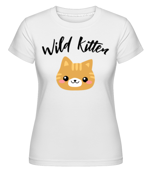 Wild Kitten -  Shirtinator Women's T-Shirt - White - imagedescription.FrontImage