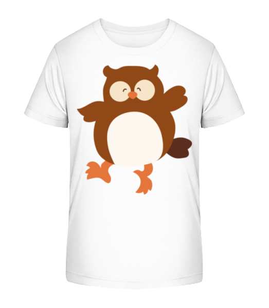 Kids Comic - Owl - Camiseta ecológica para niños Stanley Stella - Blanco - delante