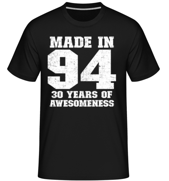 30 Years Of Awesomeness - Camiseta Shirtinator para hombre - Negro - delante
