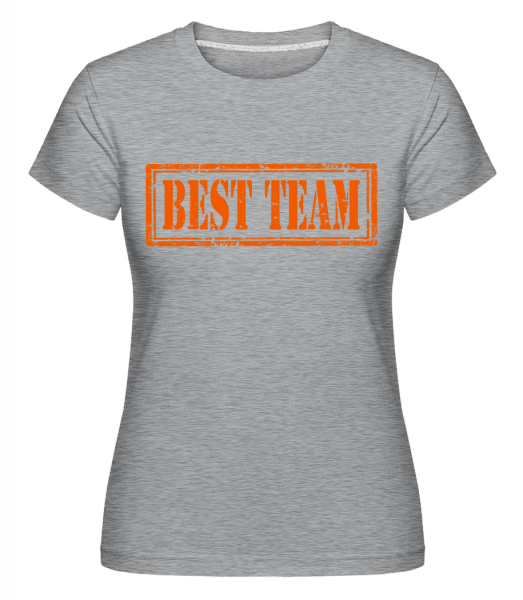 Best Team Sign - Shirtinator Frauen T-Shirt - Grau meliert - Vorn