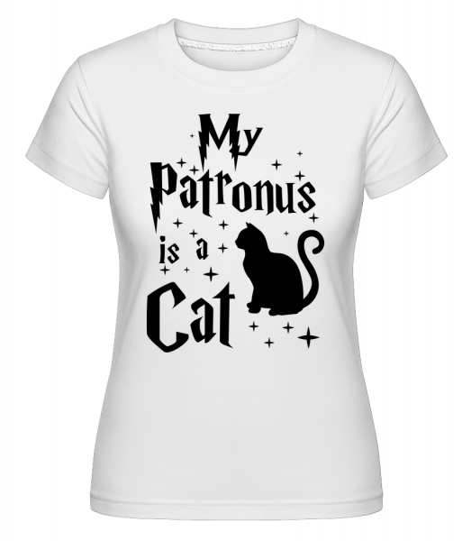 My Patronus Is A Cat - Shirtinator Frauen T-Shirt - Weiß - Vorn