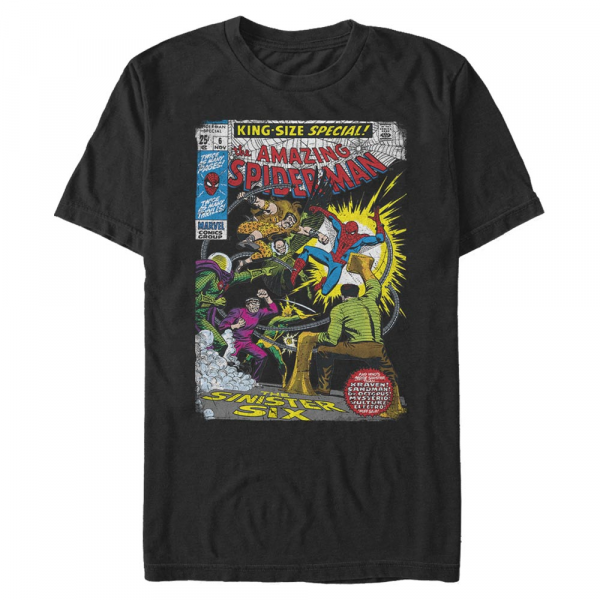 Marvel - Spider-Man - Spider-Man Sinister 6 Comic - Hombres Camiseta - Negro - delante