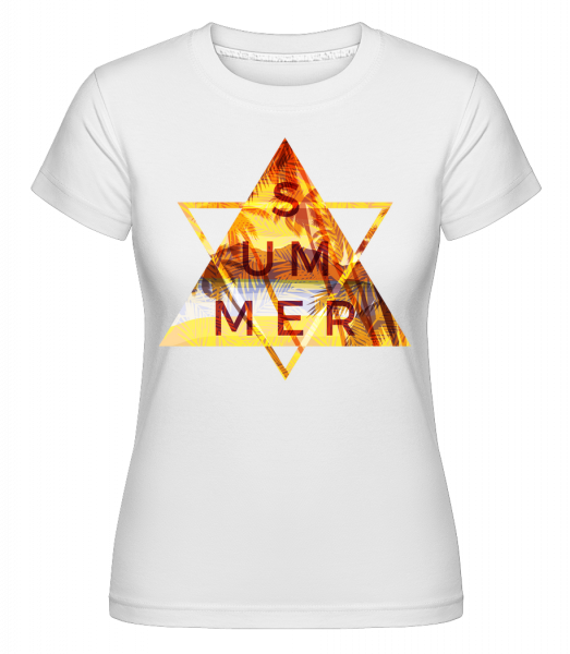 Summer Icon Triangle - Shirtinator Frauen T-Shirt - Weiß - Vorn