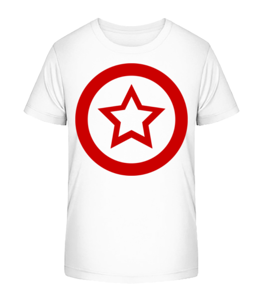 Star Icon Red - Camiseta ecológica para niños Stanley Stella - Blanco - delante