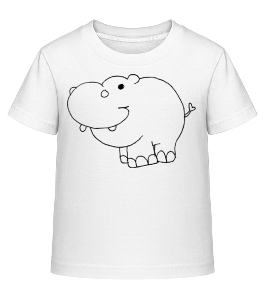 Kids Comic - Hippo - Camiseta Shirtinator para niños - Blanco - delante