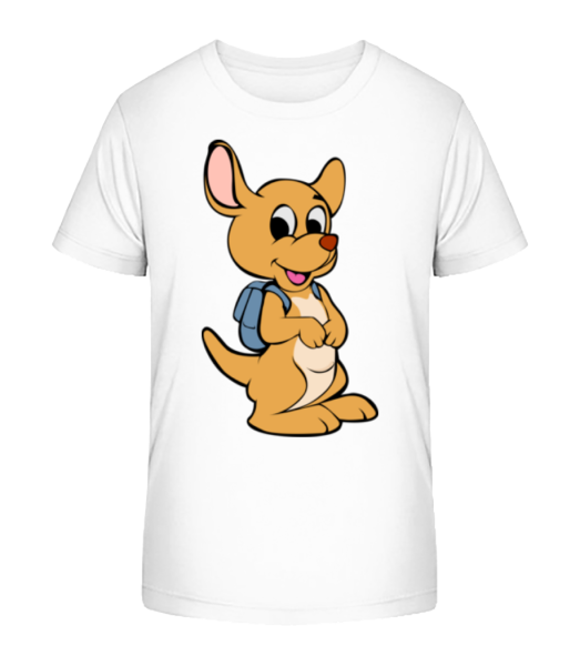 Cute Animal With Bag - Camiseta ecológica para niños Stanley Stella - Blanco - delante