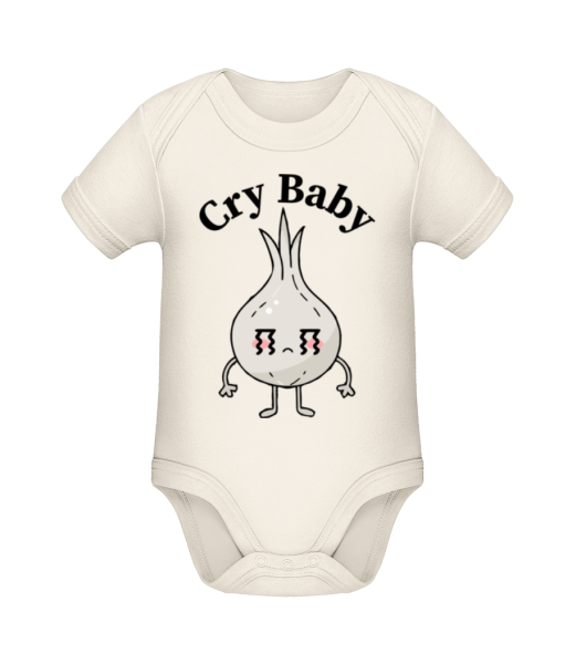 Cry Baby Onion - Body ecológico para bebé - Crema - delante
