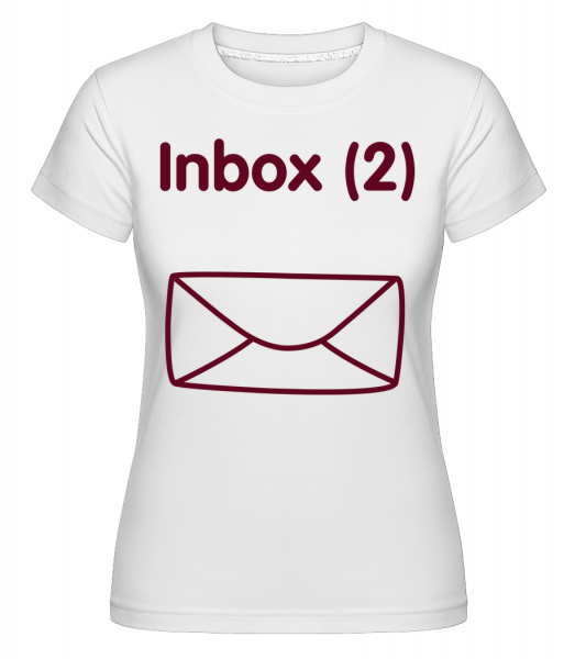 Inbox(2) - Zwillinge Ankündigung - Shirtinator Frauen T-Shirt - Weiß - Vorn