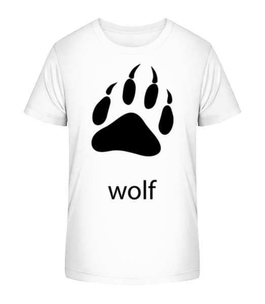 Wolf Paw - Camiseta ecológica para niños Stanley Stella - Blanco - delante