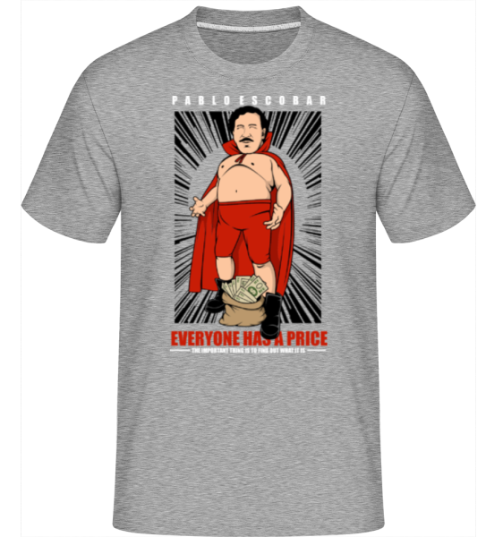 Pablo Escobar Luchador -  Shirtinator Men's T-Shirt - Heather grey - imagedescription.FrontImage