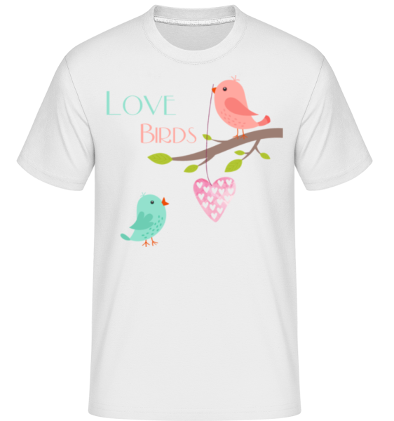 Love Birds -  Shirtinator Men's T-Shirt - White - imagedescription.FrontImage