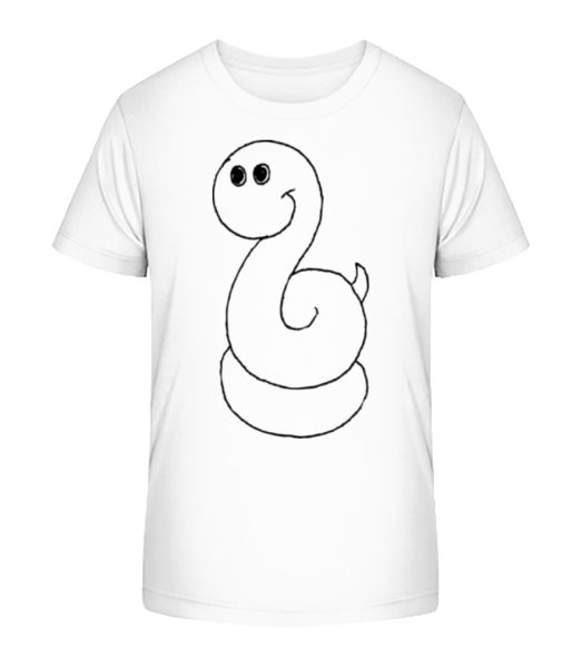 Kids Comic - Snake - Camiseta ecológica para niños Stanley Stella - Blanco - delante