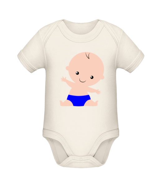 Baby Boy - Body ecológico para bebé - Crema - delante