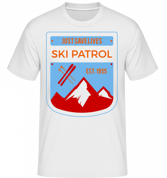 Ski Patrol Sign - Shirtinator Männer T-Shirt - Weiß - Vorn