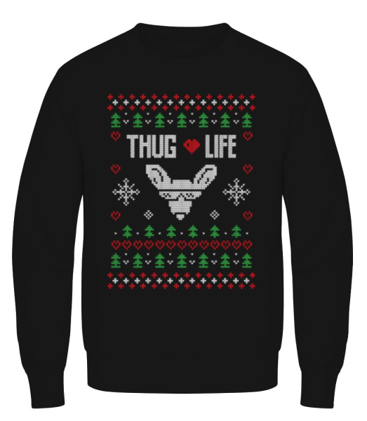 Thug Life - Men's Sweatshirt - Black - imagedescription.FrontImage
