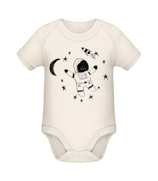 Astronaut Rocket - Body ecológico para bebé - Crema - delante