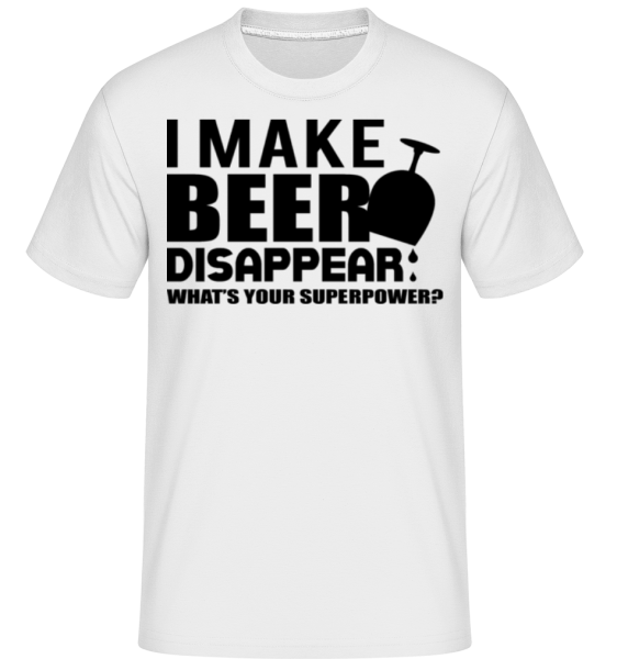 Superpower Drinking -  Shirtinator Men's T-Shirt - White - imagedescription.FrontImage