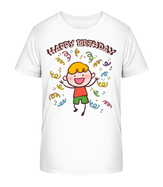 Happy Birthday Dance - Camiseta ecológica para niños Stanley Stella - Blanco - delante