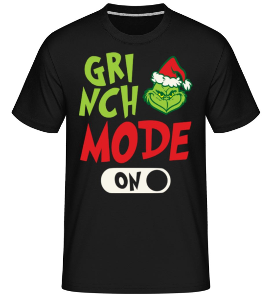 Grinch Mode On -  Shirtinator Men's T-Shirt - Black - imagedescription.FrontImage