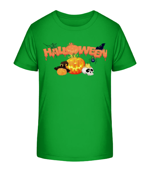 Halloween Pumpkin Rave - Camiseta ecológica para niños Stanley Stella - Verde - delante