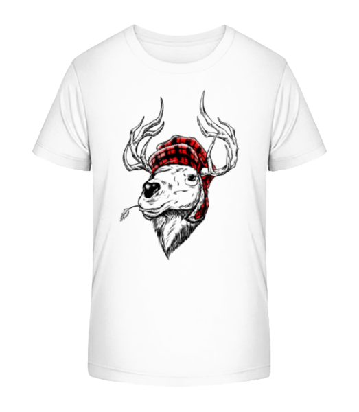 Christmas Reindeer - Camiseta ecológica para niños Stanley Stella - Blanco - delante