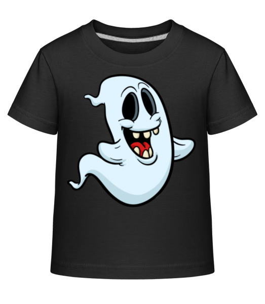 Cartoon Ghost - Camiseta Shirtinator para niños - Negro - delante