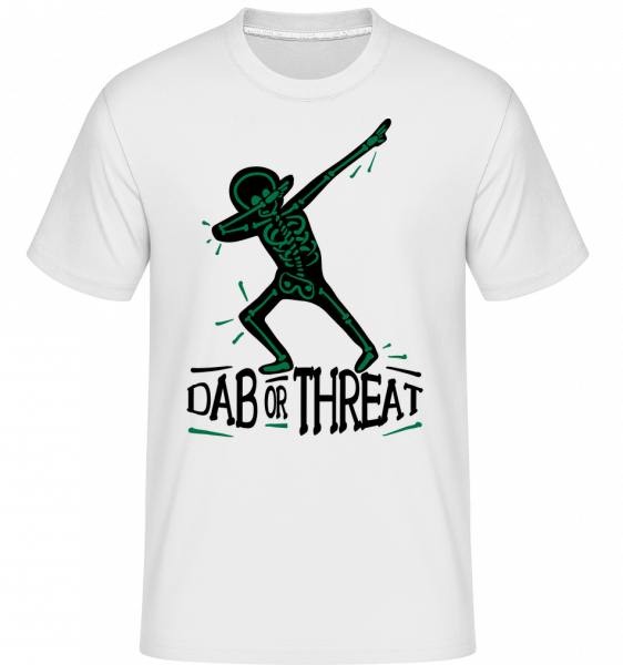 Dab or Threat - Shirtinator Männer T-Shirt - Weiß - Vorn