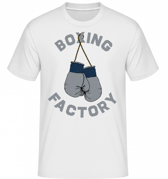 Boxing Factory - Shirtinator Männer T-Shirt - Weiß - Vorn