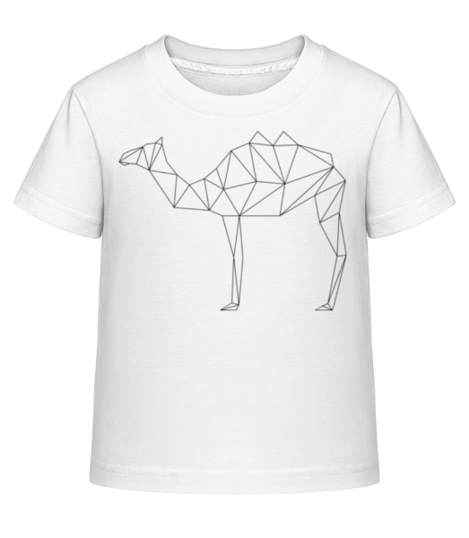 Polygon Camel - Camiseta Shirtinator para niños - Blanco - delante
