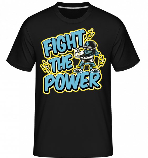Fighter - Shirtinator Männer T-Shirt - Schwarz - Vorn