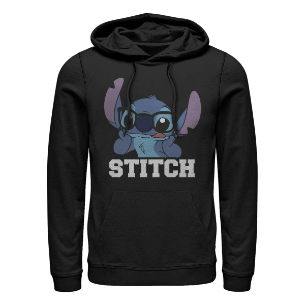 Disney - Lilo & Stitch - Stitch - Unisex Sudadera con capucha - Negro - delante