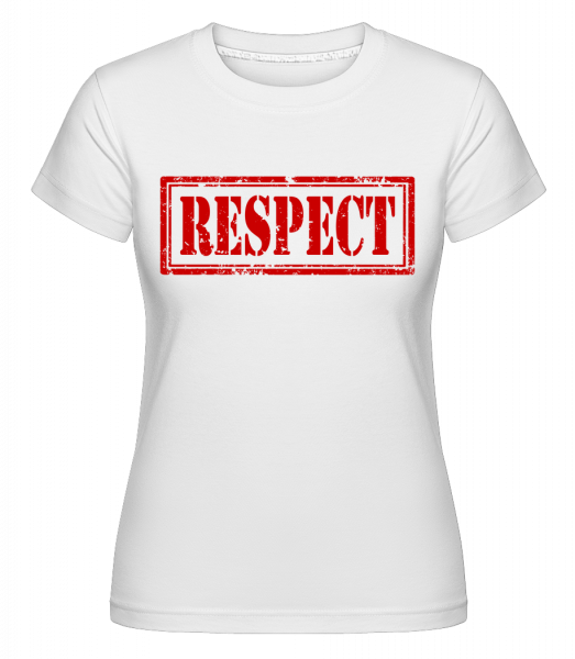 Respect Sign - Shirtinator Frauen T-Shirt - Weiß - Vorn