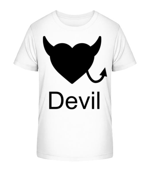 Devil Heart - Camiseta ecológica para niños Stanley Stella - Blanco - delante