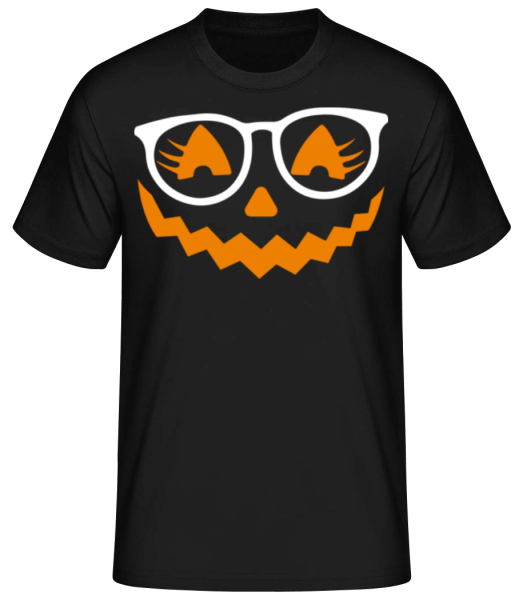Pumpkin head - Camiseta básica para hombre - Negro - delante