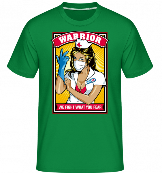Warrior - Shirtinator Männer T-Shirt - Irischgrün - Vorn