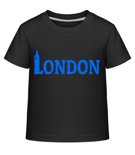 London UK - Camiseta Shirtinator para niños - Negro - delante