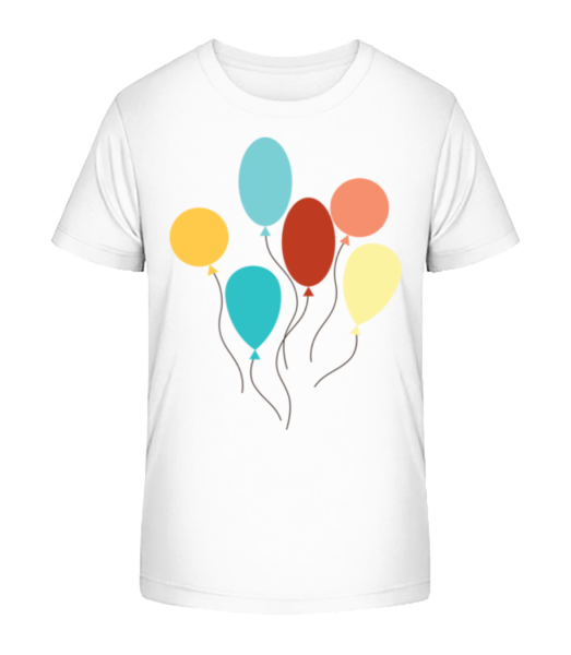 Many Balloons - Camiseta ecológica para niños Stanley Stella - Blanco - delante