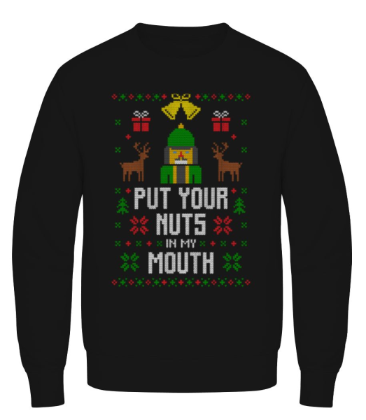 Put Your Nuts In My Mouth - Men's Sweatshirt - Black - imagedescription.FrontImage